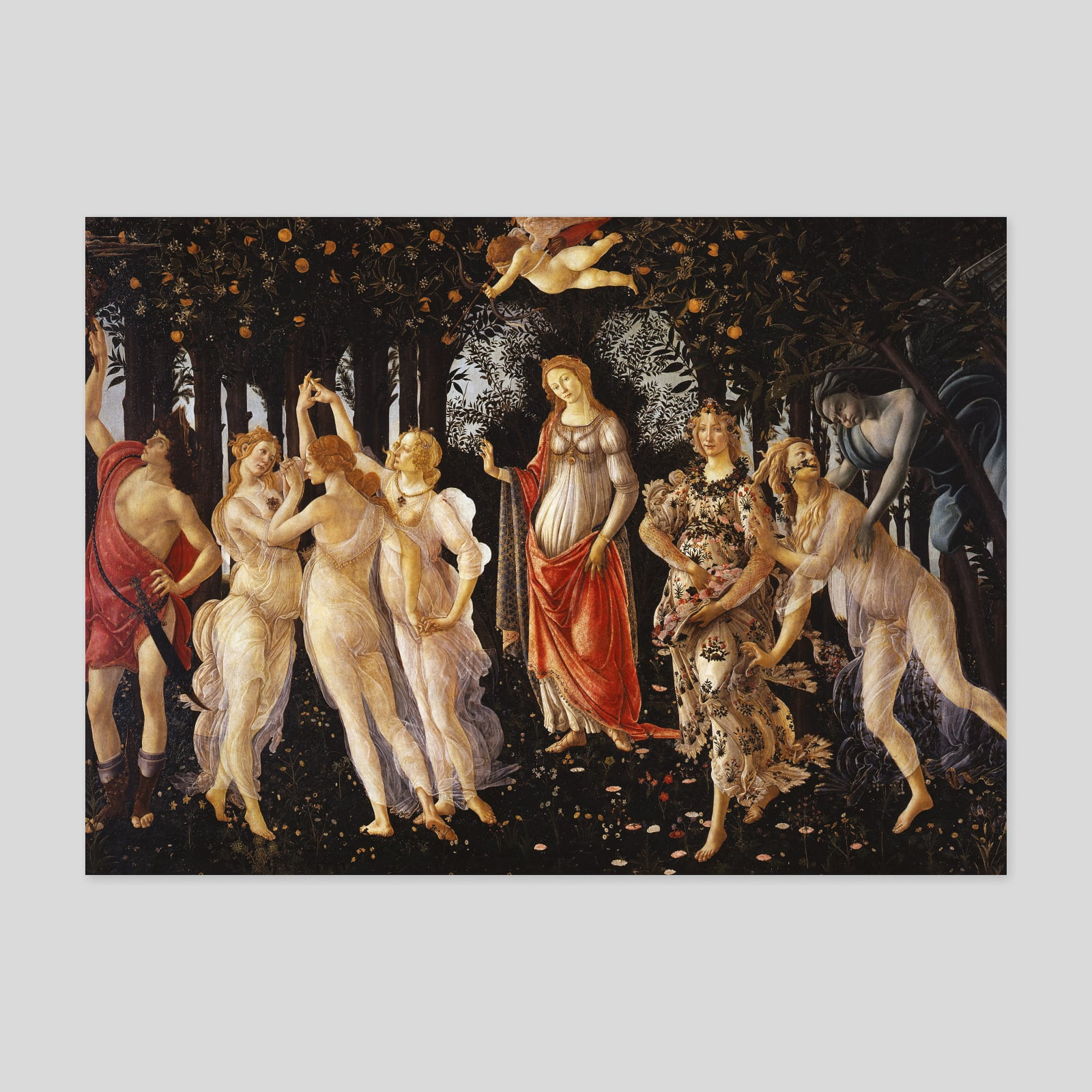Primavera - Sandro Botičelli - Plakāts