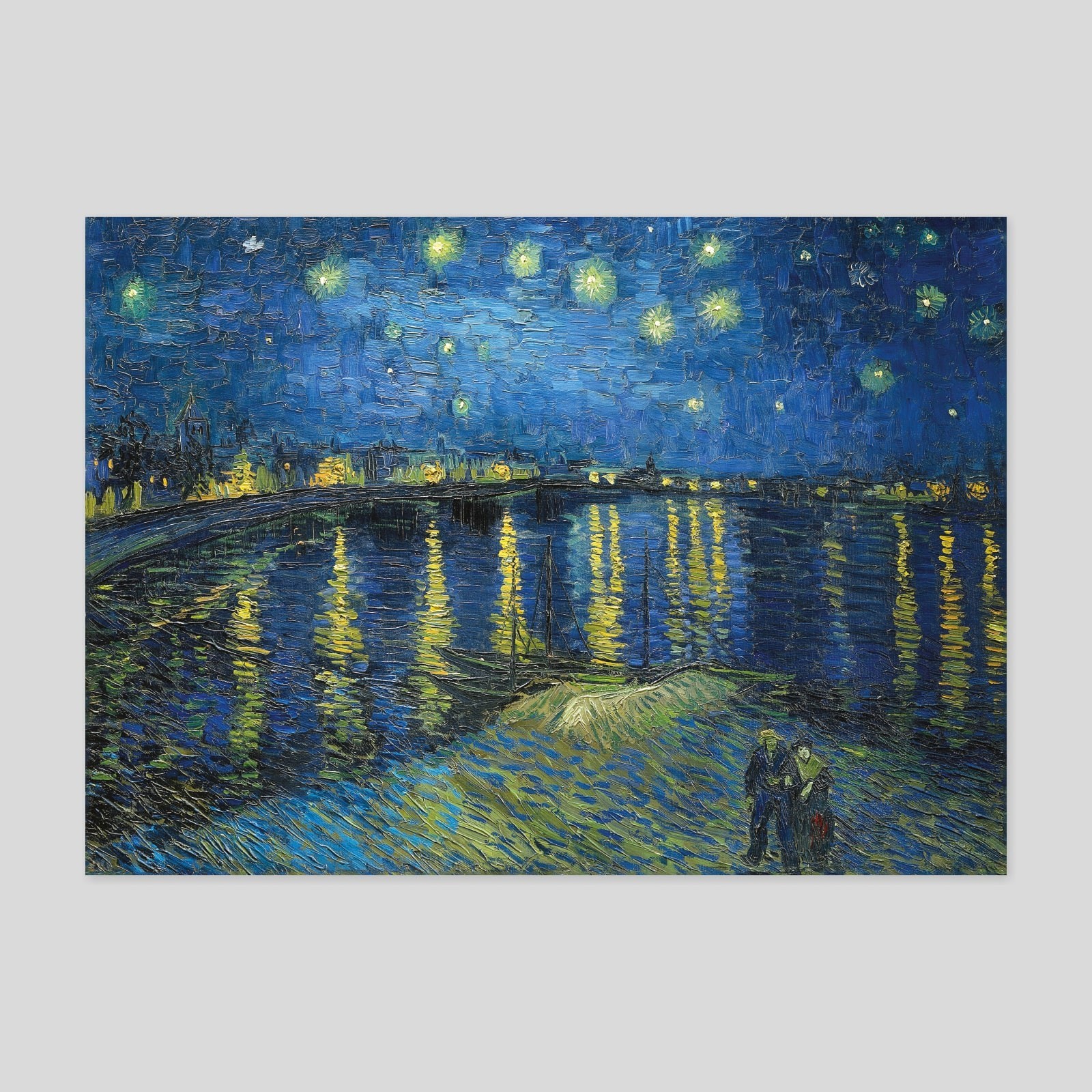 Zvaigžņotā Nakts pār Ronu - Vinsents van Gogs